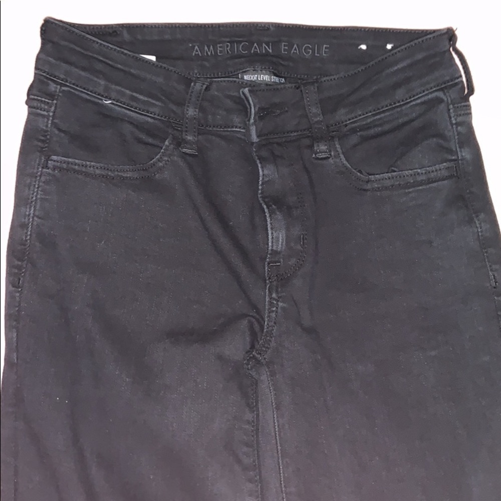 Black ripped jeans